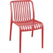 Leitmotiv - Eetkamerstoel Glee - Scarlet red