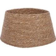 Mica Decorations Kerstboomrok - H26 x Ø50 cm - Zeegras - Naturel Bruin