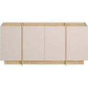 Buffet met 4 deuren, decor van kasjmier en saffier eiken, L180 cm - ON...