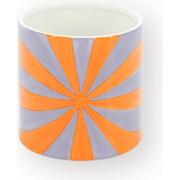Pot - Flowerpot - Swirl - Lilac/Orange - 15.5x15.5x16cm
