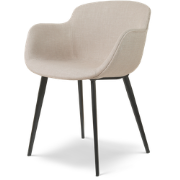 Elma eetkamerstoel beige met armleuning