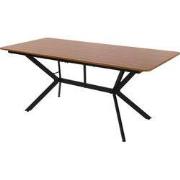 Houten eettafel 180x80x75 cm Donkerbruin Eetkamertafel voor 6 personen...