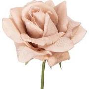 Clayre & Eef Kunstbloem Roos 35 cm Beige Kunststof