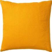 JAMES - Sierkussen 45x45 cm - duurzaam katoen – effen kleur - Golden G...