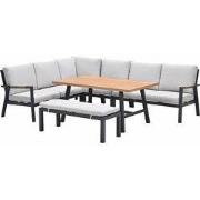Garden Impressions Lissabon lounge dining set 6-delig - valley sand