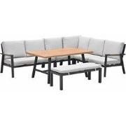 Garden Impressions Lissabon lounge dining set 6-delig R - valley sand