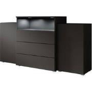 Meubella - Dressoir Universal - Mat Zwart - 150 cm