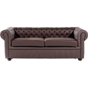 CHESTERFIELD - Chesterfield bank 2-zits - Donkerbruin - Leer