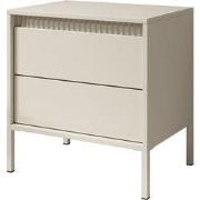 Meubella - Saran - Nachtkastje - Beige - 54 cm