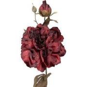 Clayre & Eef Kunstbloem 73 cm Rood Kunststof