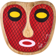 KATSINA - Wanddecoratie - Rood - Mangohout