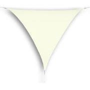 hanSe® Schaduwdoek Driehoek Waterdoorlatend 5x5x5 m Zonnedoek Creme