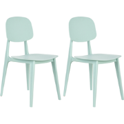 KATTAVIA - Tuinstoel set van 2 - Mintgroen - Polypropyleen
