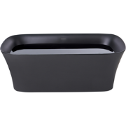 LANALHUE - Vrijstaande badkuip - Zwart - 1600 x 750 mm - Acryl