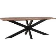 LABEL51 Eetkamertafel Zane - Espresso - 220x100x76 cm