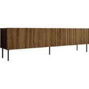 Meubella - TV-Meubel Tartagal - Donkerbruin eiken - 200 cm