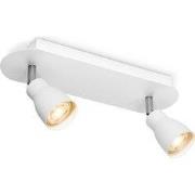 Home sweet home LED opbouwspot Alba 2 lichts ? 32 cm - wit