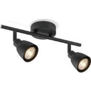 Home sweet home LED opbouwspot Aka 2L 32,5 cm - zwart
