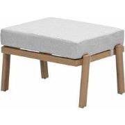 Chicago aluminium voetenbank - natural teak look