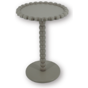 Side Table - Round - Taupe  - MDF - 38X55cm