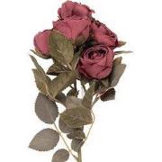 Clayre & Eef Kunstbloem Roos 43 cm Rood Kunststof