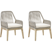 OLBIA  - Tuinstoel set van 2 - Beige - Polypropyleen