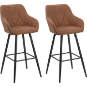 DARIEN - Barkruk - Goudbruin - Polyester