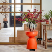 Mica Decorations Elliot Bijzettafel - Bijzettafel Rond H45 x Ø32 cm - ...