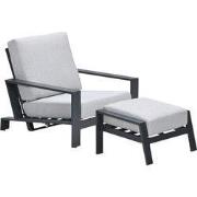 Garden Impressions Coba loungestoel verstelbaar incl voetenbank - vall...
