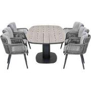 Garden Impressions Billy XL tuinset 7-delig - Leona tuintafel 230x100 ...