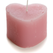 Rustik Lys - Kaars Sculpture Hart pink