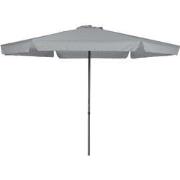 Delta parasol - Ø300 cm - carbon black - licht grijs
