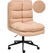 ADDISON - Bureaustoel - Perzikroze - Bouclé