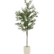 Kunstmatige olijfboom 180 cm kunstplant met natuurlijke houten stam en...
