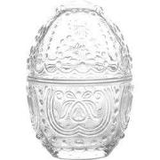 Clayre & Eef Glazen potje Ei Ø 10x14 cm Transparant Glas