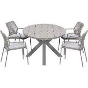 Garden Impressions Natas tuinset 5-delig taupe - Tulli tuintafel 180x1...