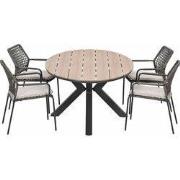 Garden Impressions Natas tuinset grijs 5-delig - Tulli tuintafel 180x1...