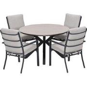 Garden Impressions Senja tuinset 5-delig sandstone - Tulli tuintafel Ø...