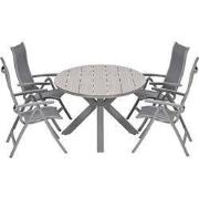 Garden Impressions Hilly tuinset 5-delig taupe verstelbaar - Tulli tui...