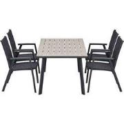 Garden Impressions Santana tuinset 5-delig - Penedo tuintafel 160x90 c...