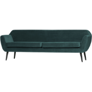 WOOOD Rocco 3-Zitsbank - Velvet - Teal - 75x230x82