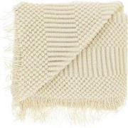 Unique Living - Plaid Palma Dove White -130x160cm