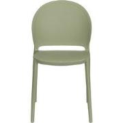 Tuinstoel Kunstof Groen - Zitdiepte 43cm - 52x45x82cm - Sjoerd - Set v...