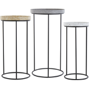 TEXON - Bijzettafel - Zwart - IJzer