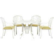 ANCONA  - Tuinset voor 4 - Gebroken wit - Aluminium