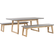 ORIA  - Tuinset voor 6 - Grijs - Vezelcement