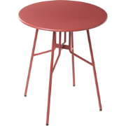 ANCONA - Tuintafel - Rood - 90 cm - Aluminium