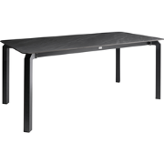 FELETTO - Tuintafel - Zwart marmer - 180 x 90 cm - Gesinterde steen