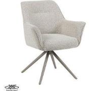 LABEL51 Eetkamerstoel Kimora - Naturel - 47x86x66 cm - Set van 2