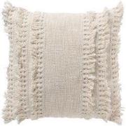 FARA - kussenhoes 45x45 cm - 100% katoen - met franjes - Snow White - ...